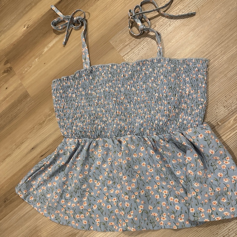 SHEIN Baby doll floral tank